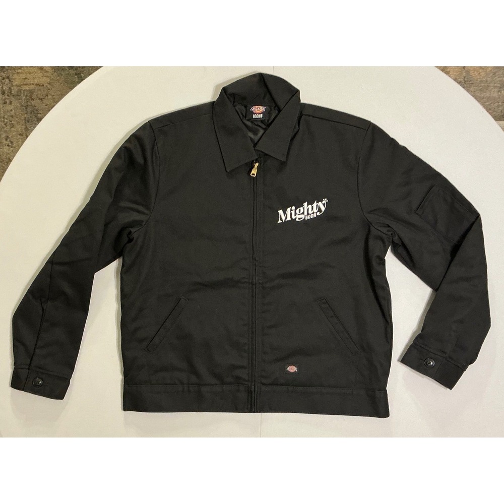 Dickies‎ Icons Eisenhower Jacket Black Mighty Soda Embroidered Quilted Lined M